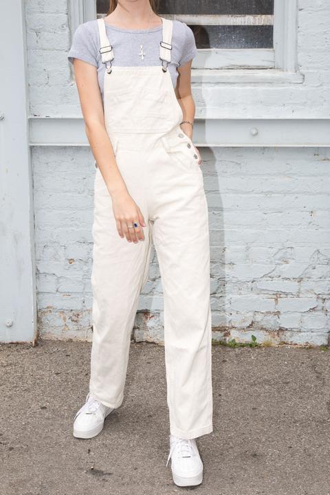 white overall jumpsuit