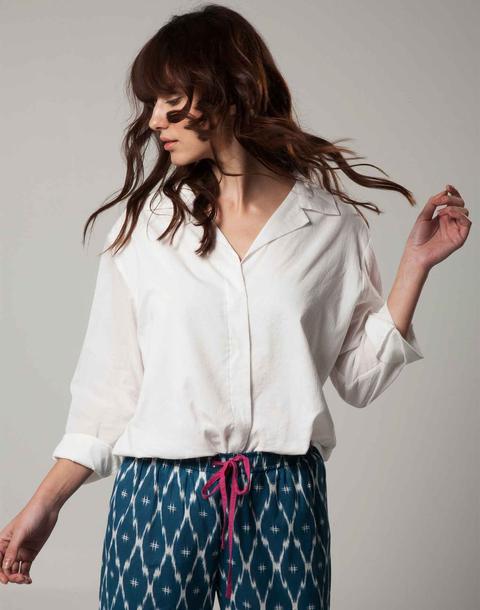 Camisa Escote Solapa - Natura