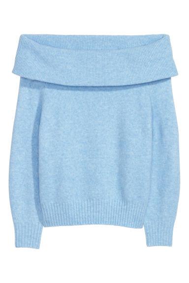 H & M - Pullover A Spalle Scoperte - Blu