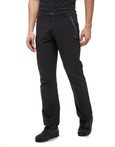 Jack Wolfskin Softshell Trousers - Black - Mens