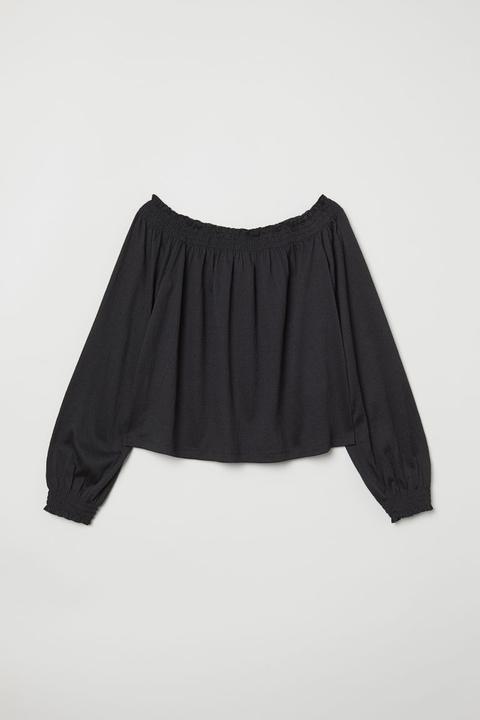 Blusa Hombro Descubierto - Negro
