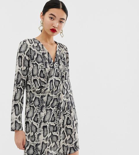 River Island – Swing-kleid Mit Schlangenmuster