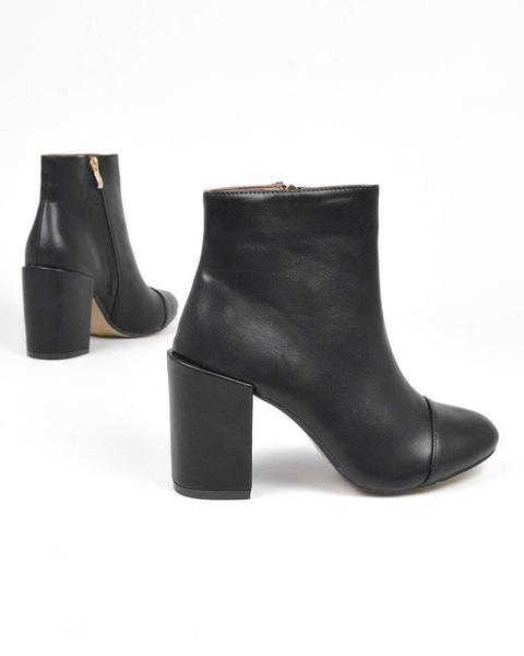 Irene - Ankle Boots In Black Pu