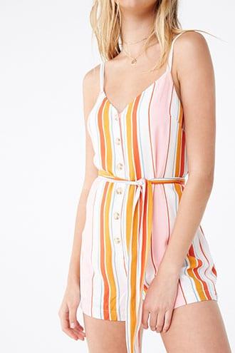 forever 21 rainbow romper