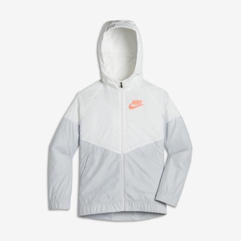 Nike Sportswear Windrunner Older Kids'(girls') Jacket - White