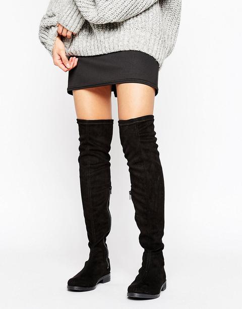 Asos Kempton Flat Over The Knee Boots