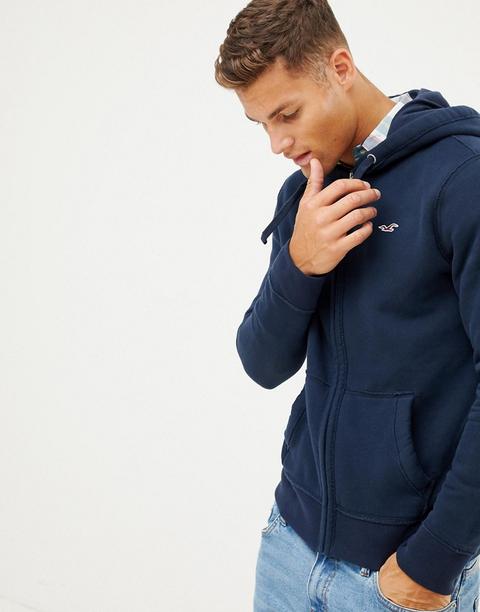 sudadera hollister azul marino