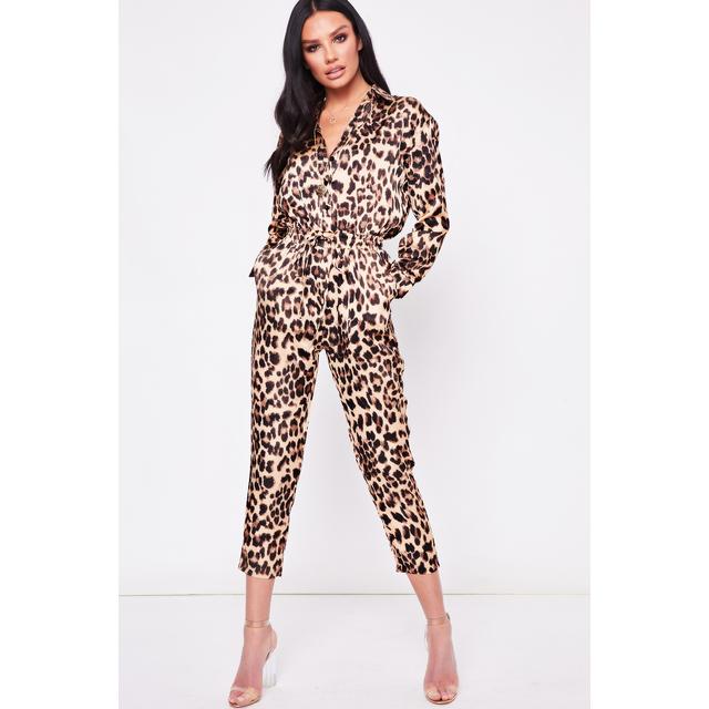 misspap leopard print jumpsuit