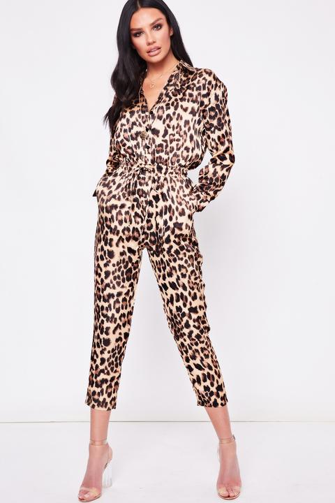 misspap leopard print jumpsuit