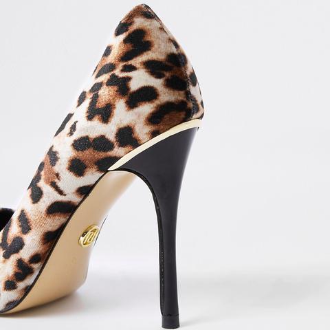Brown Leopard Print Court Shoes from 