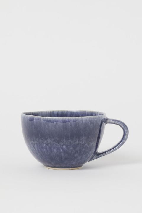 Taza Grande De Cerámica - Azul