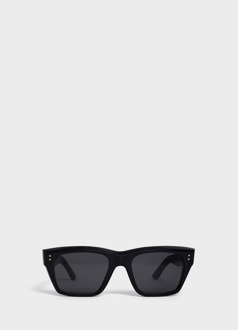 Black Frame 01 Sunglasses In Acetate With Polarized Lenses