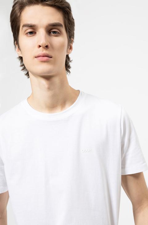 Cotton-jersey T-shirt With Reversed Logo