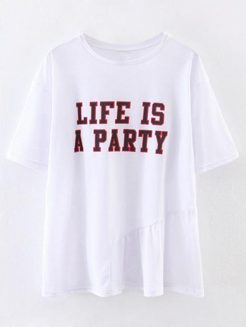 Oversized Life Is A Party T-shirt