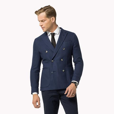 Cotton Blend Slim Fit Blazer