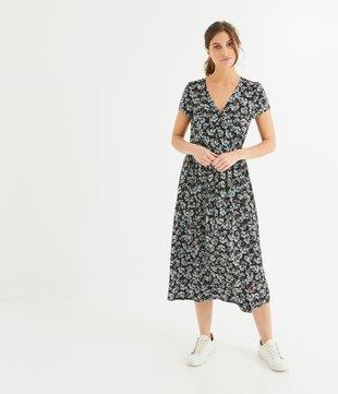 Longue Robe Croisée Femme