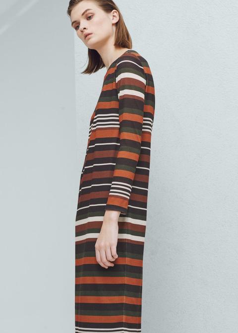 Vestido Textura Rayas