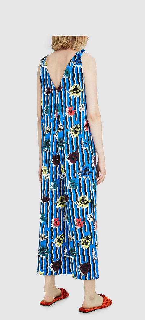 Bimba Y Lola Leomix-print A-line Minidress in Blue