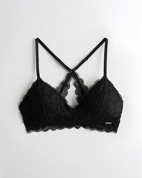 Gilly Hicks Everything Lace Racerback Triangle Bralette With Removable Pads  from Hollister on 21 Buttons