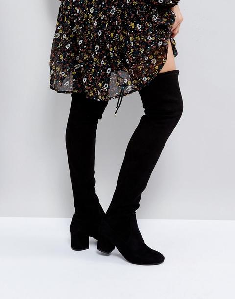 Head Over Heels Salsa Black Over The Knee Boots