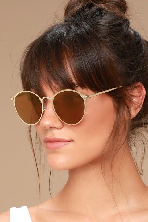 Ultra Babe Gold Sunglasses