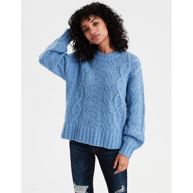 aerie cable knit sweater