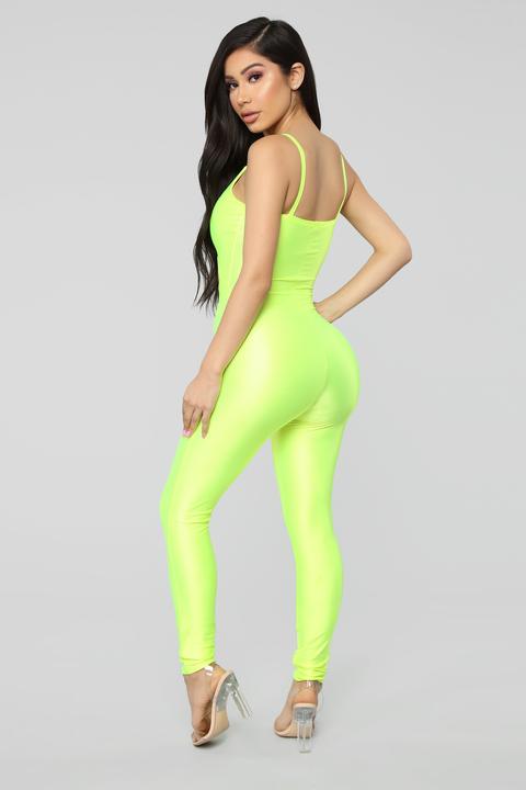 jumpsuit neon