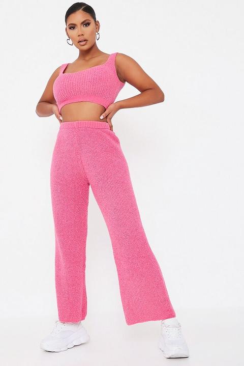 Fuchsia Cosy Knitted Trouser
