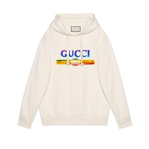 Felpa Con Logo Gucci In Paillette