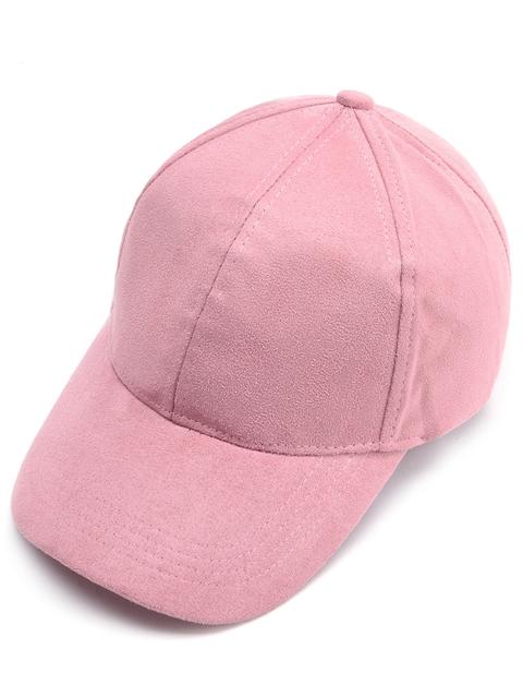 Cappello Da Baseball Scamosciato Rosa