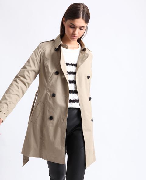 Gabardina Con Cinturón