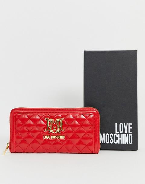 Love Moschino Quilted Purse In Red from 