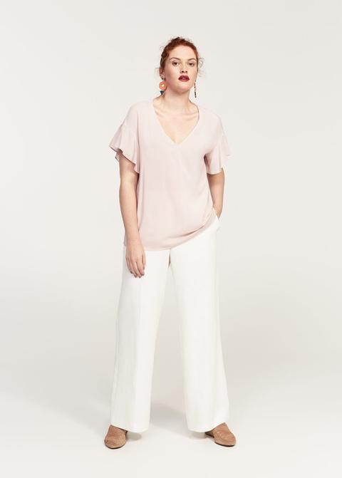 Blusa Manga Volante