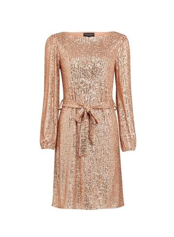 dorothy perkins rose gold dress