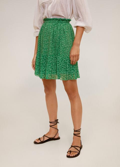 Falda Plisada Floral