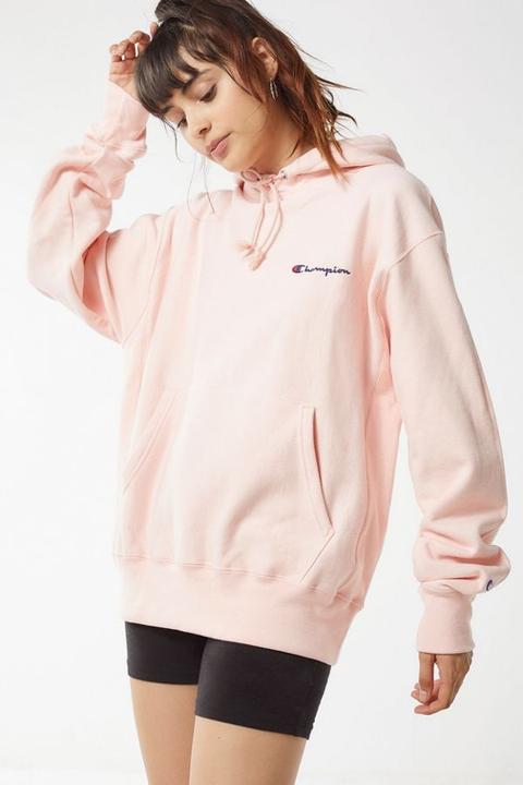champion pink reverse weave hoodie