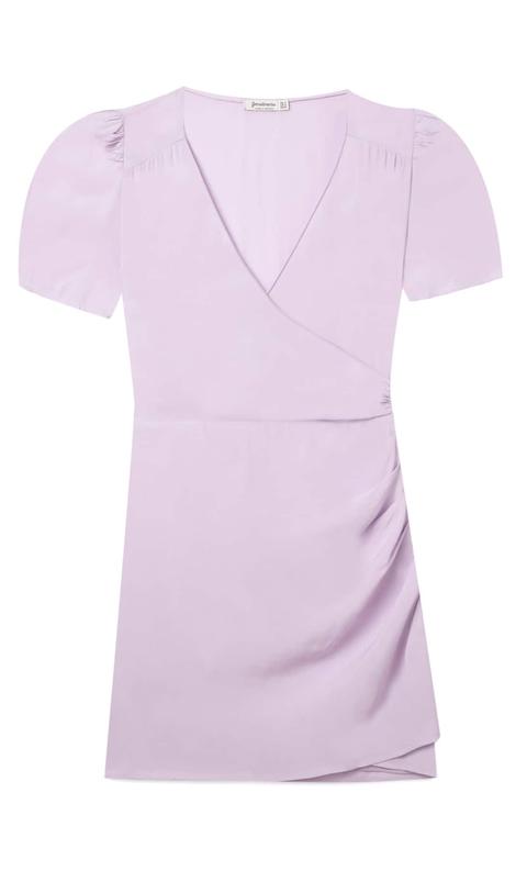 Vestido Corto Manga Abullonada