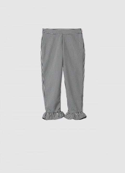 Pantalone Vichy Con Balze