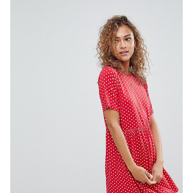 spot smock dress