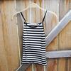 Shelly Striped Cami Top (black/ivory)