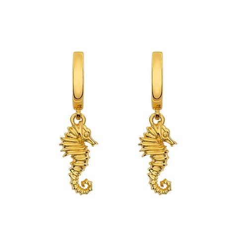 Pendientes Aro Caballito Mar Oro