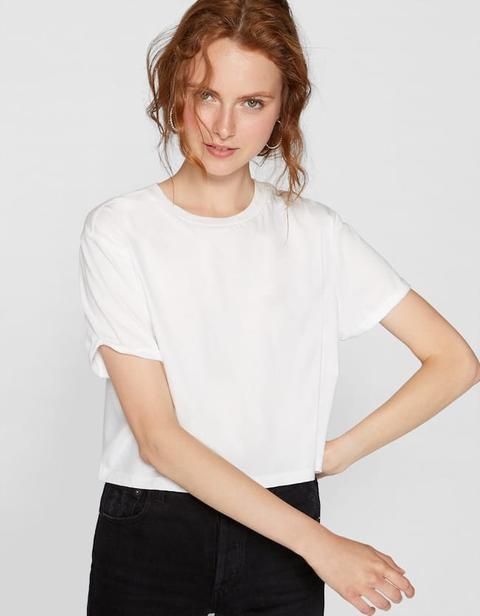 Maglietta Cropped Bianco