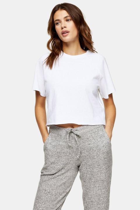 White Raglan Crop T-shirt