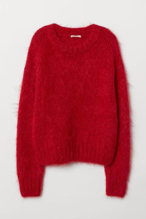 H & M - Pullover In Misto Lana - Rosso