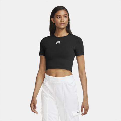 Nike Air Camiseta Corta - Mujer - Negro