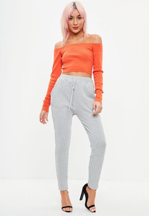 missguided ribbed jogger