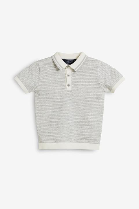 boys knitted polo