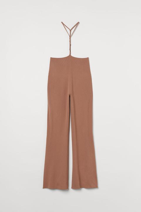 Trousers With Strappy Braces - Orange