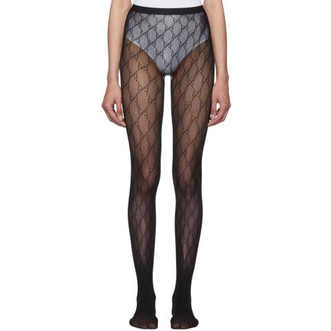 Gucci Black Gg Tights from Ssense on 21 