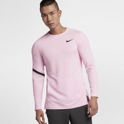 long sleeve pink nike shirt